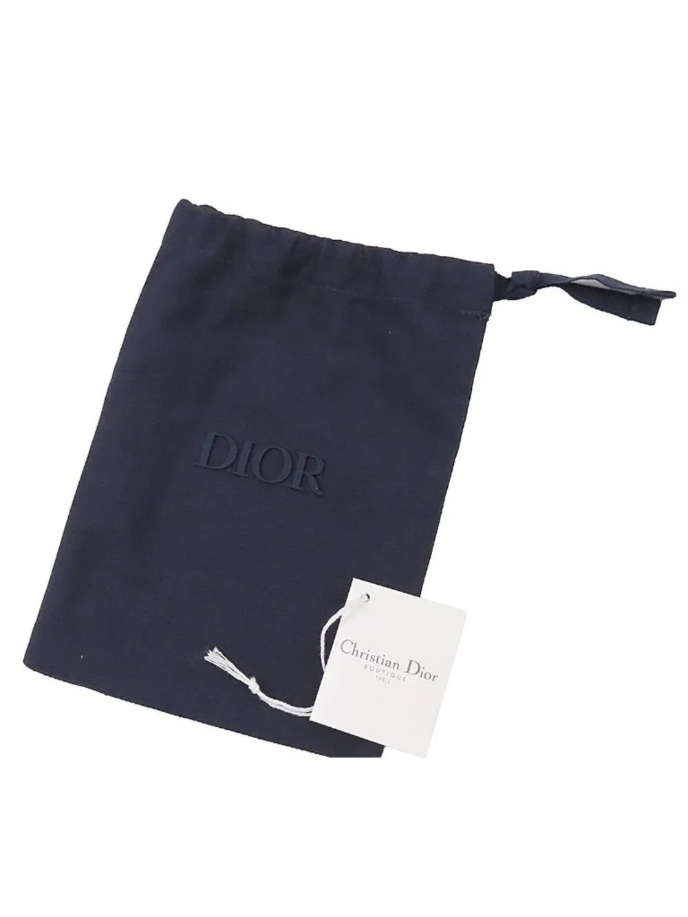 Dior CD Diamond Gray Leather Compact Wallet Bifold Billfold